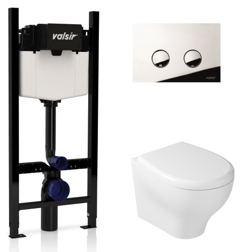 Комплект унитаза с инсталляцией VALSIR KIT VSCR 7212 Slim
